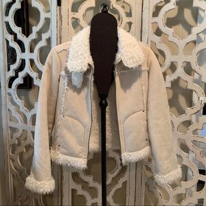 Comfy fuzzy BEBE coat sz S